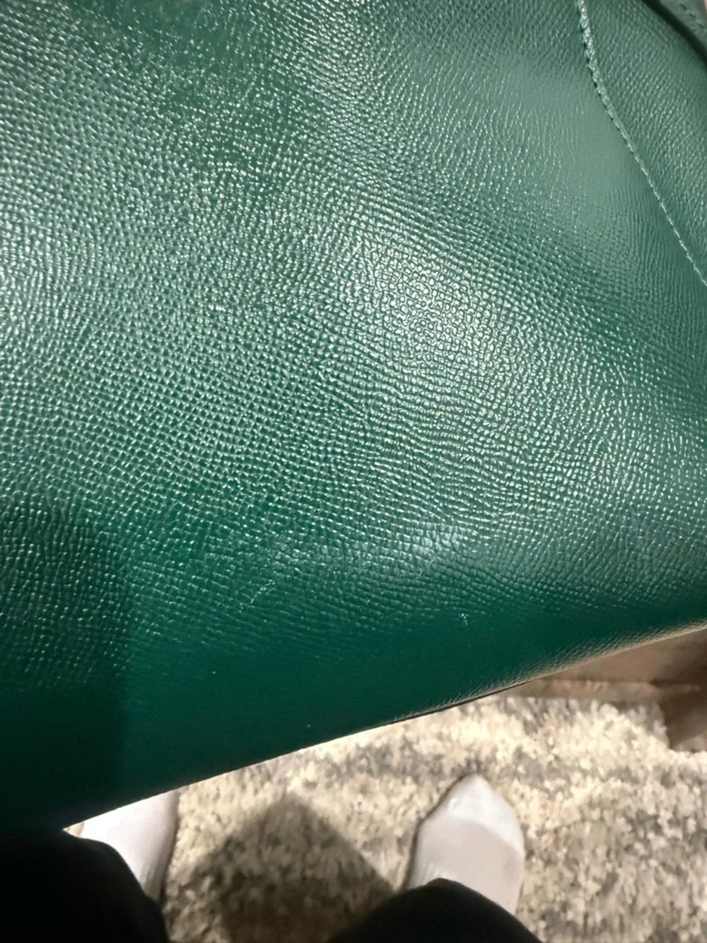 Michael Kors Green Leather Tote Bag